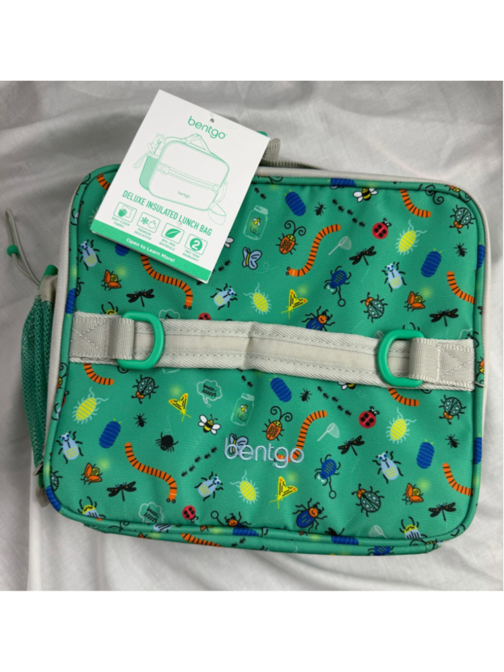 Bentgo Lunch Bag Bug Buddies Kids Durable Double Insulated School Straps Travel